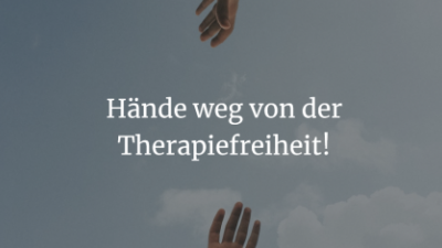Update zur Petition: Hände weg von der Therapiefreiheit!